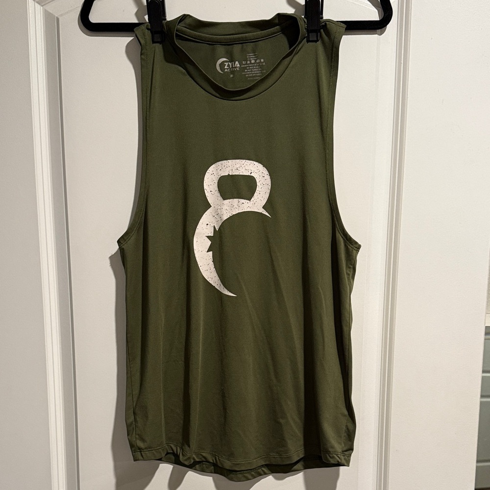 Olive Green Zyia Sleeveless Tank Top
